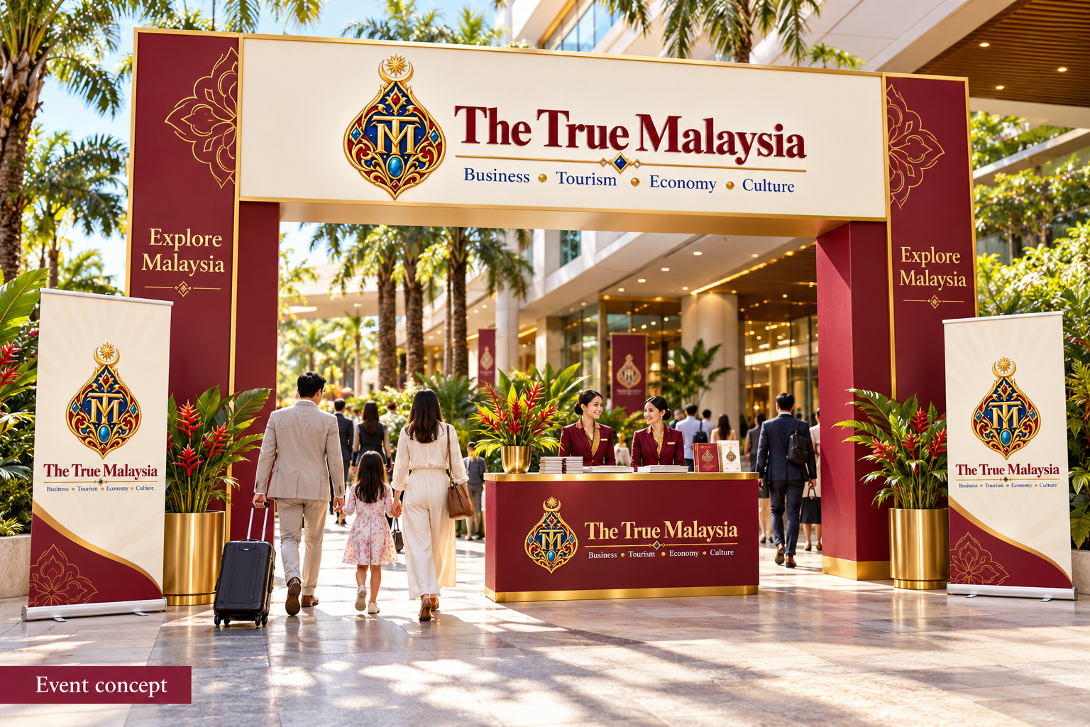 Proposed event welcome entrance structure.