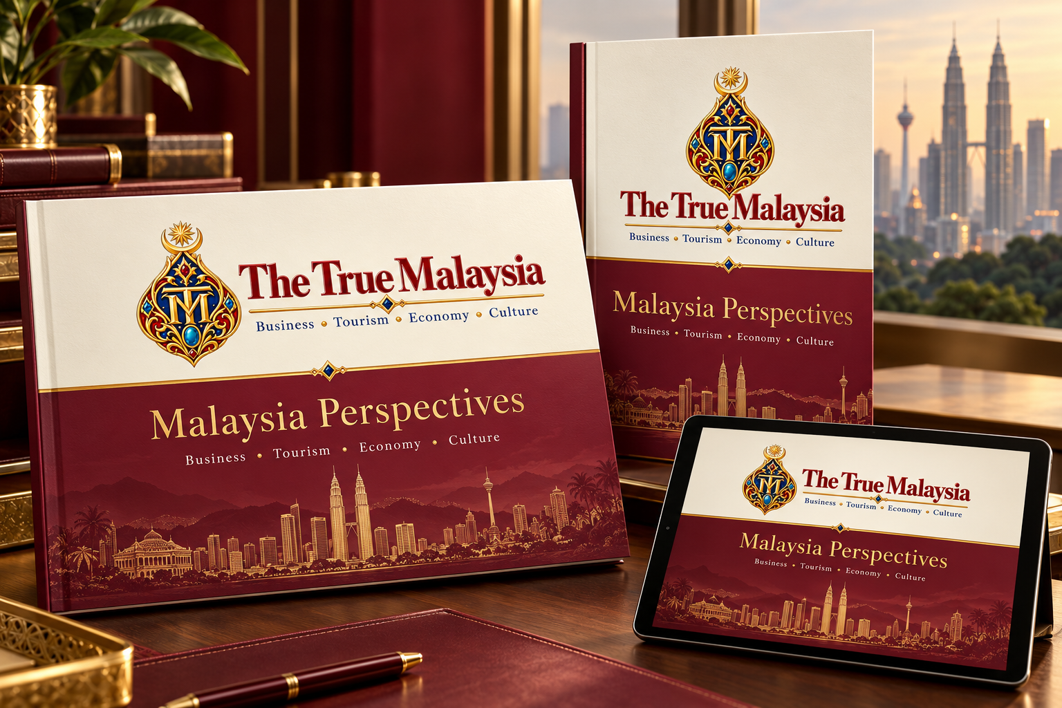Proposed editorial report covers and spreads.