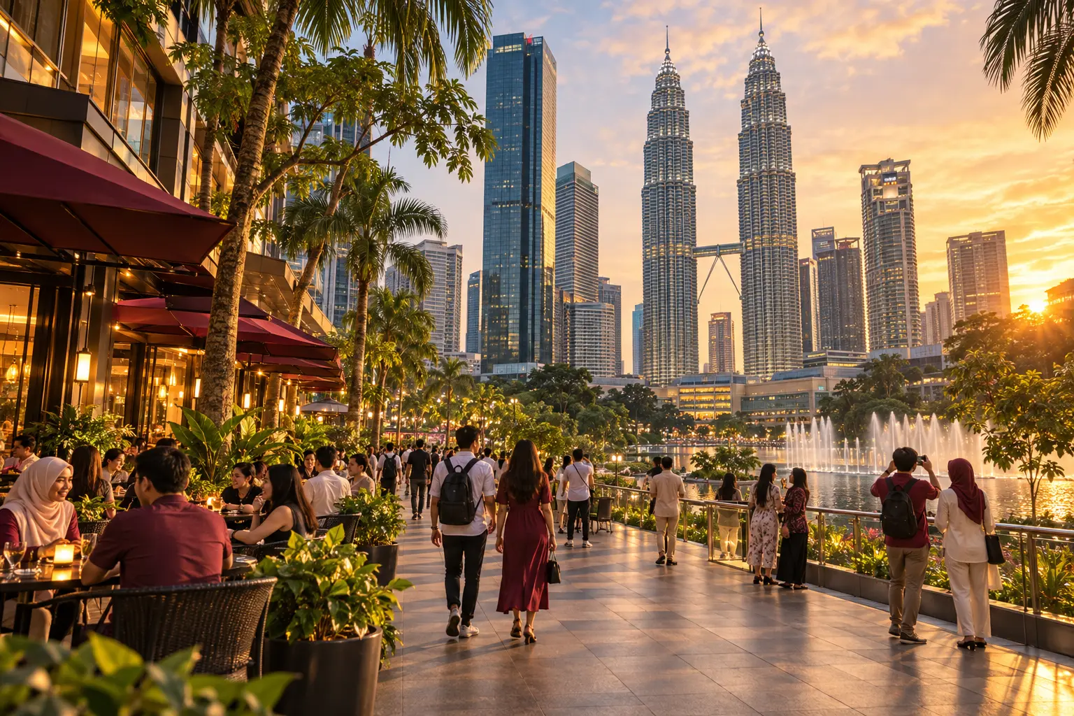 Kuala Lumpur cityscape representing Malaysia's famous destinations