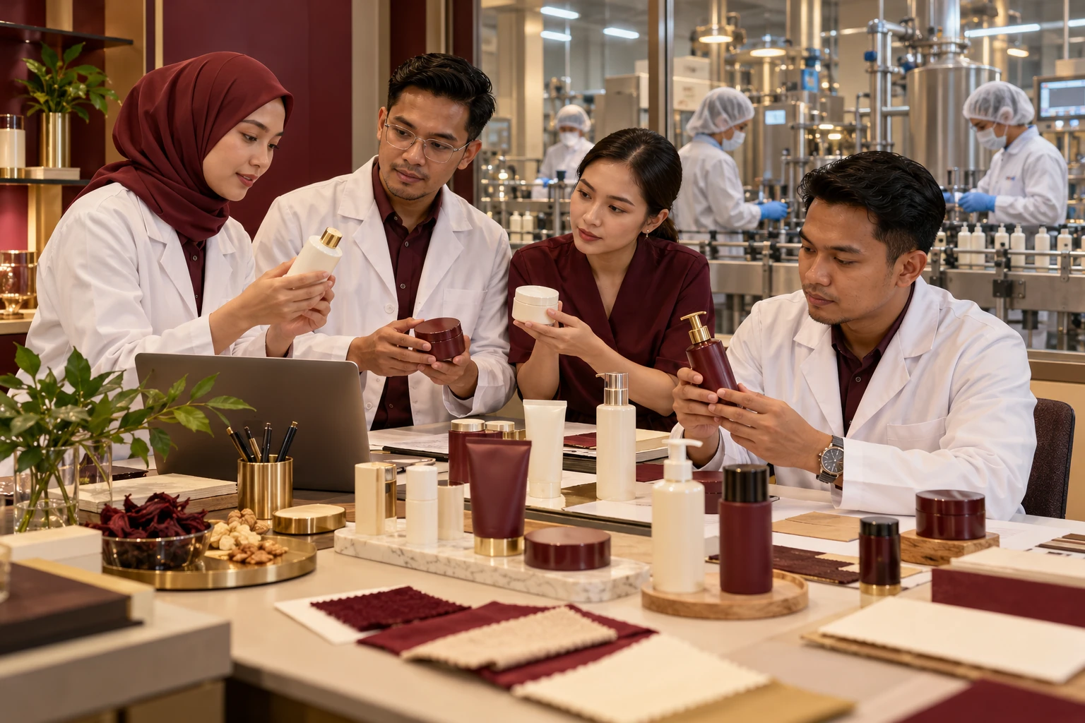 Editorial illustration of halal oem private label