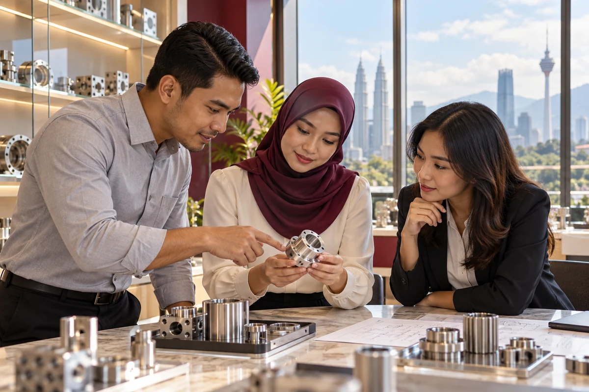 Editorial illustration of partners reviewing an establishment plan